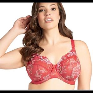 Elomi Renee Red Bra. 42H/42K